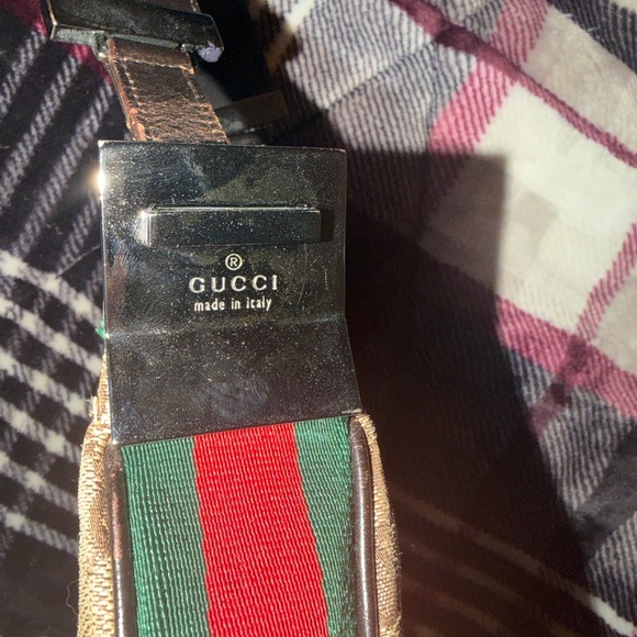 Gucci GG Supreme Web Attache Large Shoulder Bag - Picture 7 of 9